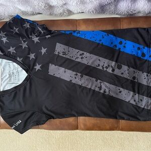 Thin Blue Line athletic top
